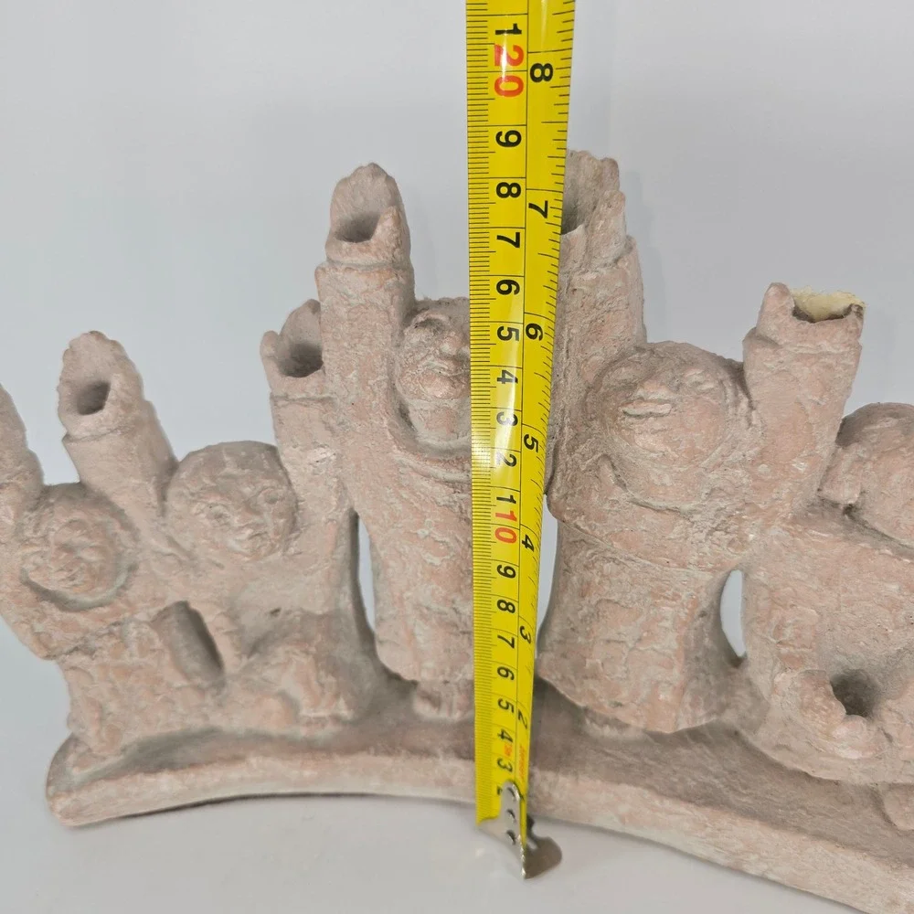 Vintage Ellen Lord Stone Hanukkah - Austin Productions Mid Century Sculpture